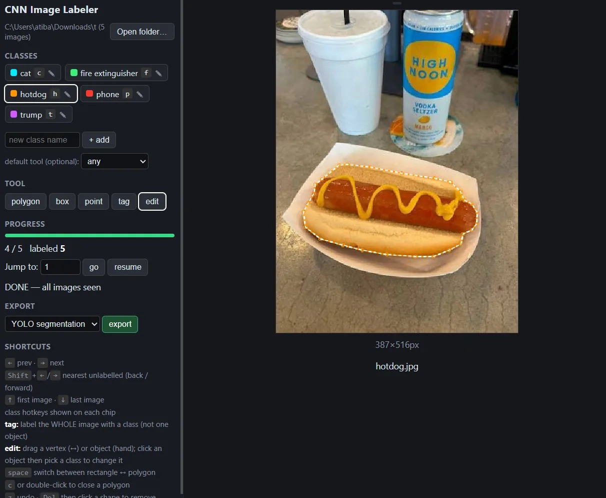 Screenshot 2 of CNN Image Labeler